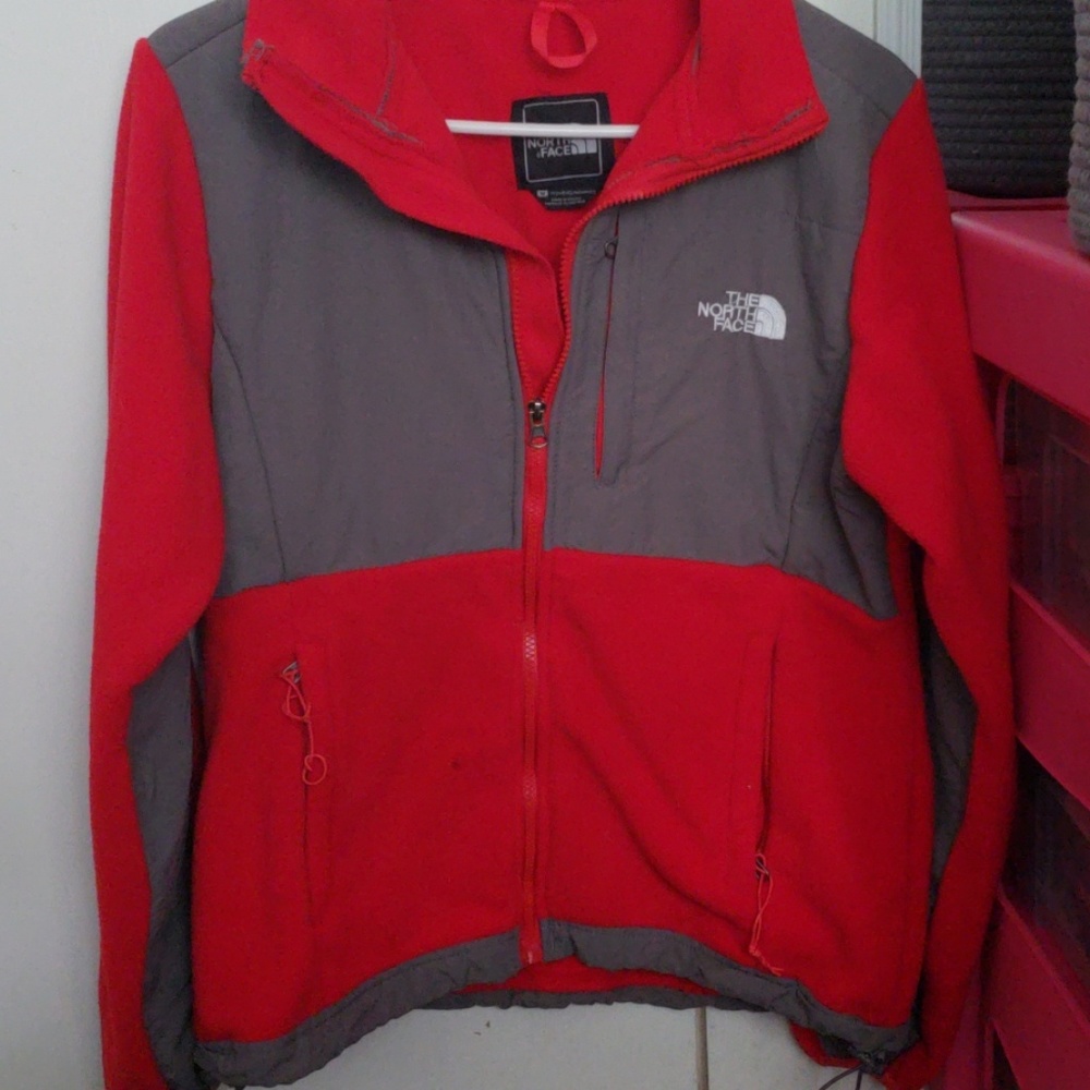 Red North Face Jacket size medium